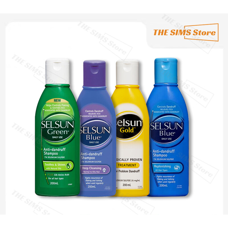 [จัดส่งจากประเทศไทย] ของแท้ 100% | แชมพูขจัดรังแค SELSUN BLUE (ทำความสะอาดล้ำลึก บำรุง) SELSUN GOLD 
