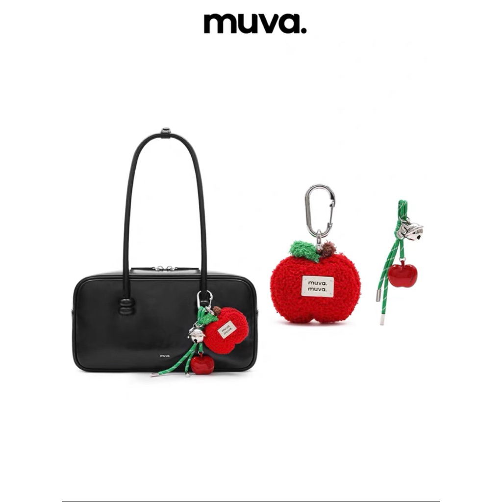 MUVA พวงกุญแจ ห้อยกระเป๋า สีแดง (รอสินค้า 15 วัน )