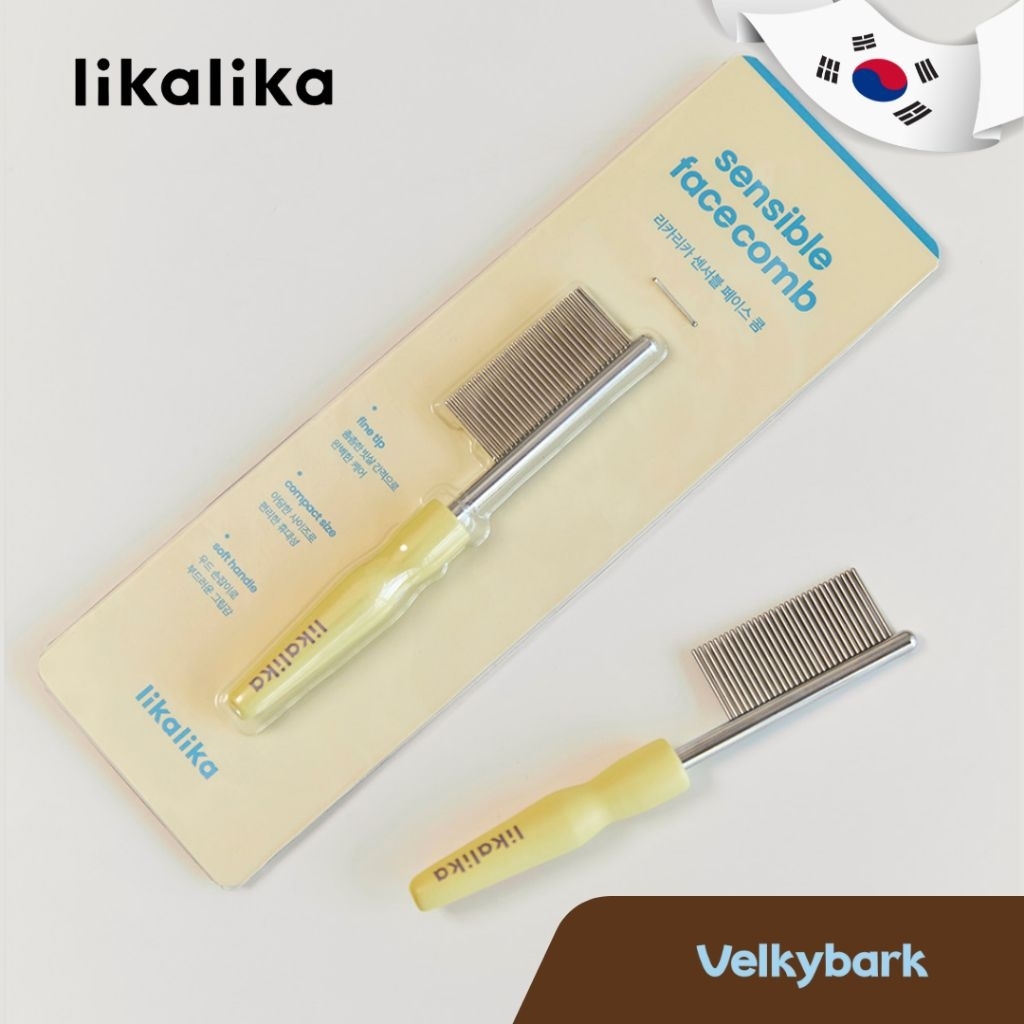 VELKYBARK [พร้อมส่ง] Likalika 🇰🇷 หวีสำหรับแปรงขนหน้าสัตว์เลี้ยง หวีขนาดเล็ก เกาหลี