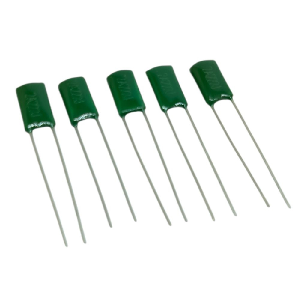 5pcs 222 100v 2A222J 2200PF mylar capacitor ตัวเก็บประจุ
