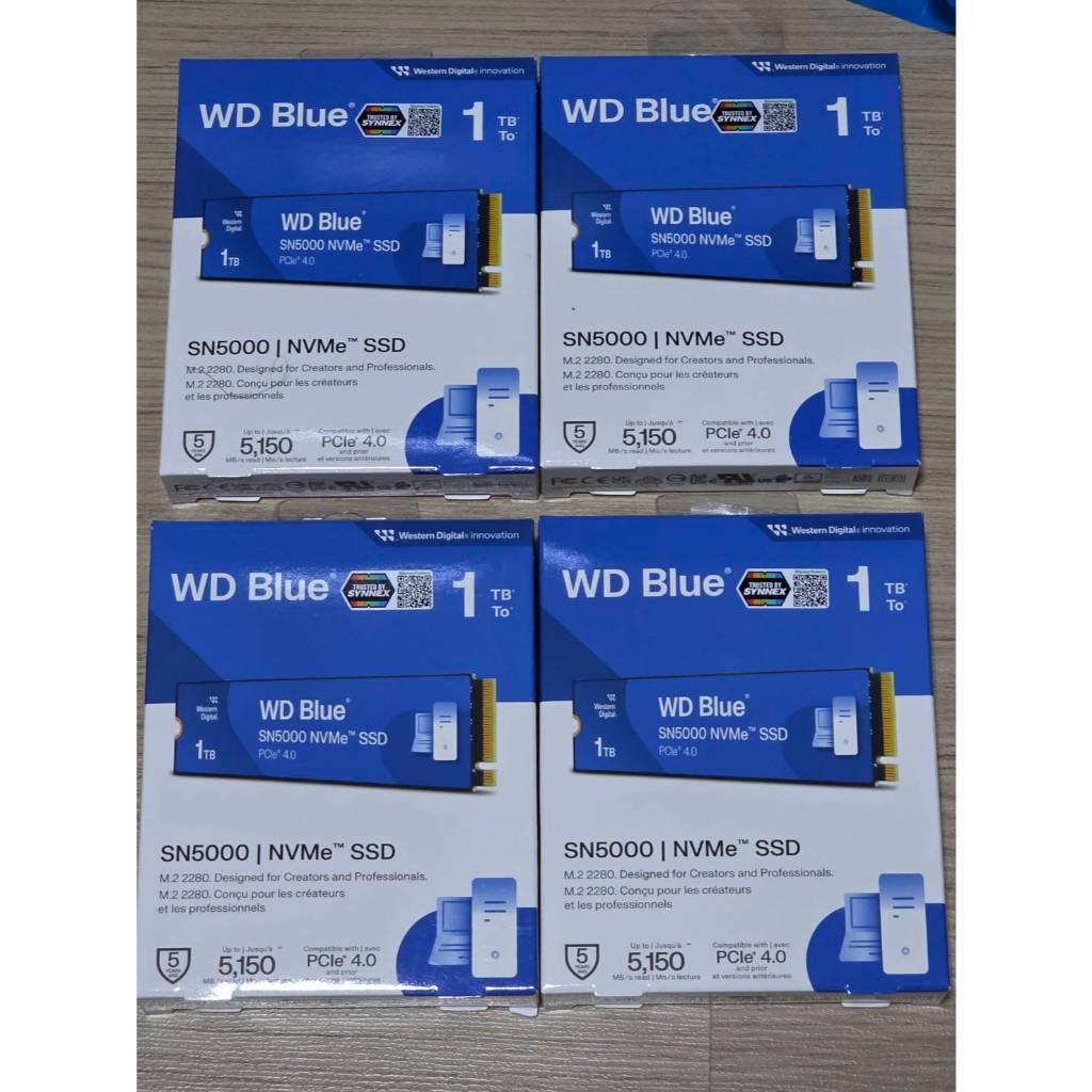 (มือ 1) WD Blue SN5000 SSD 1TB M.2 2280 NVMe Gen4 Speed Up to 5,150MB/s ,รับประกัน JIB 5ปี หมดปี 73