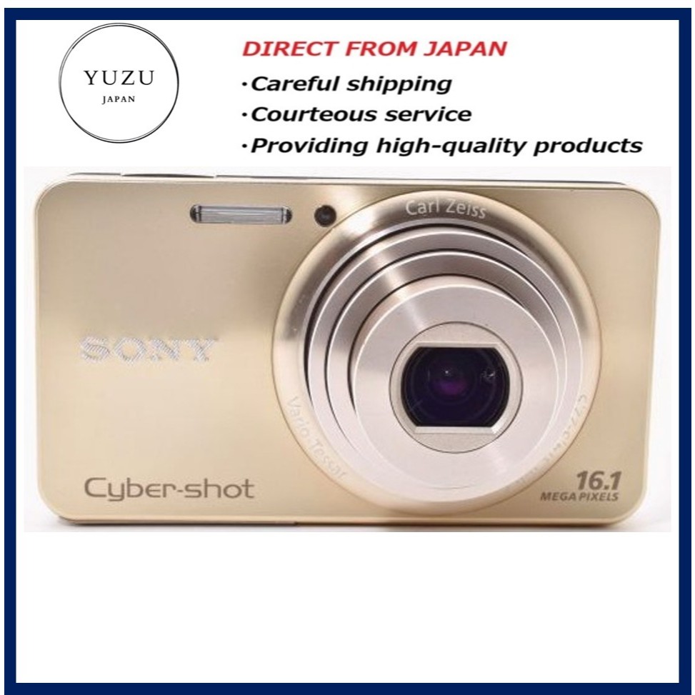Pre-owned Product Sony Cyber-shot DSC-W570 Gold - 16.1MP Y2K Digital Compact Camera, Carl Zeiss Lens