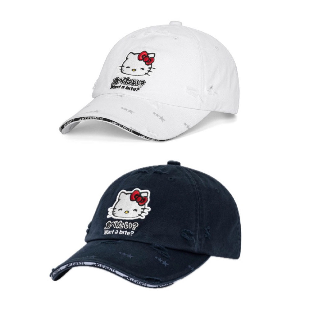 Pre-order (14-20days) แบรนด์เวียดนาม 🇻🇳 Levents® | Levents x Hello Kitty | Joy Icon Classic Cap🤍🎀
