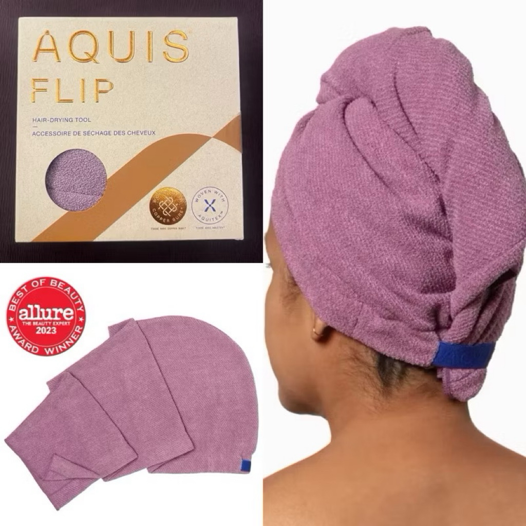 ผ้าคลุมผม AQUIS Rapid Dry Hair Turban รุ่นพรีเมียม