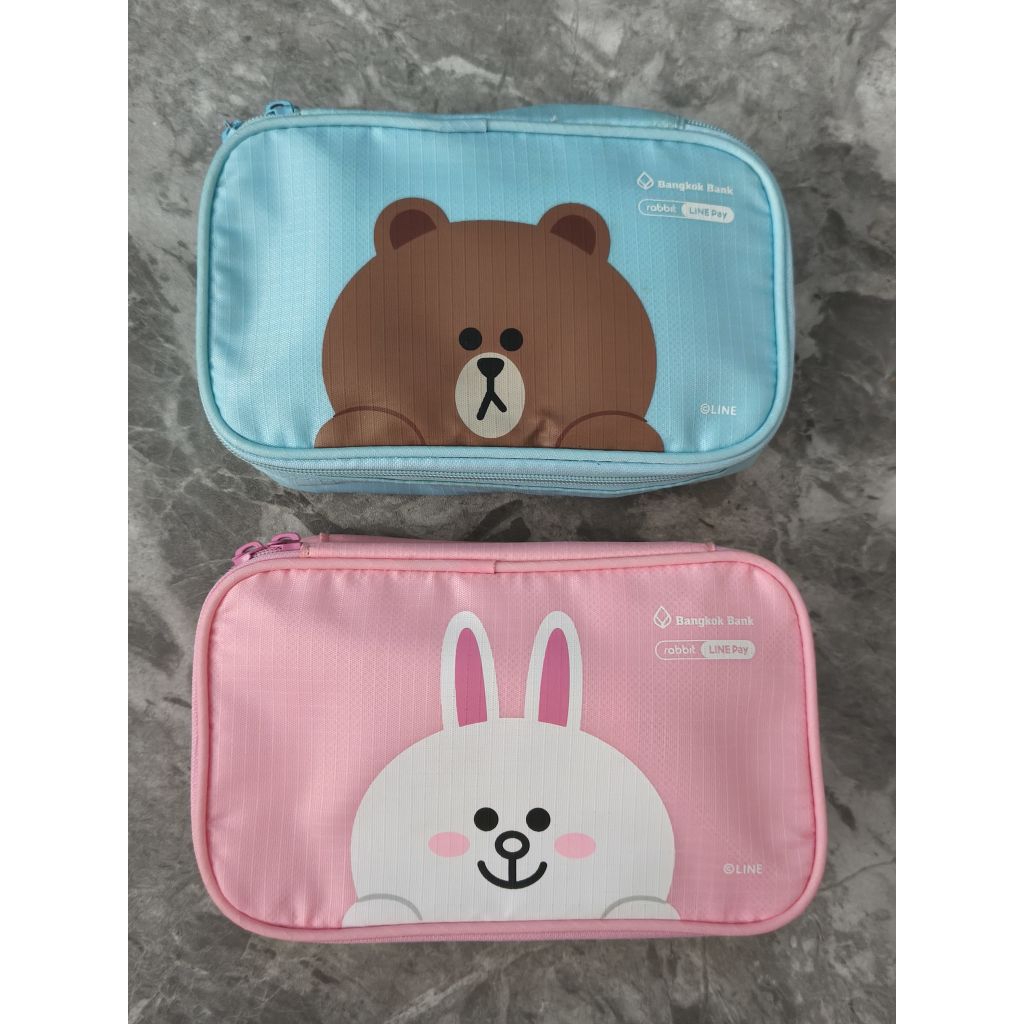 กระเป๋า rabbit LINE Pay ของ ธ.กรุงเทพ (มีตำหนิจากการเก็บรักษาใน 2รูปสุดท้าย)