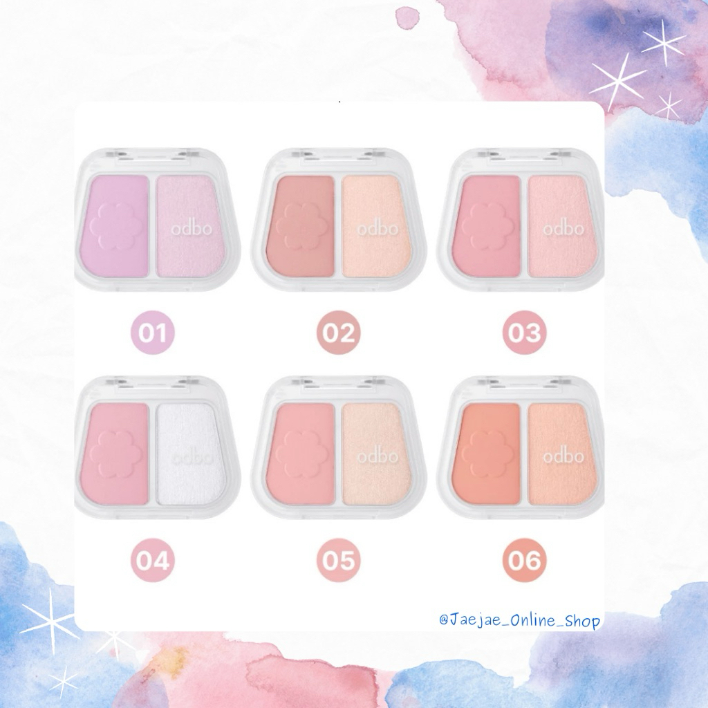 ODBO Duo Fuse Blush & Highlight บลัช+ไฮไลท์ 💖✨