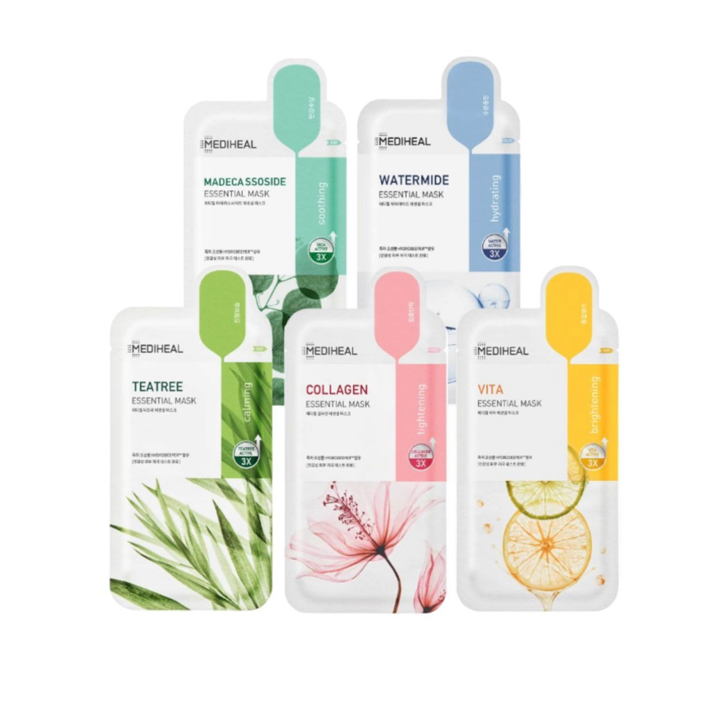 💓ของแท้/พร้อมส่ง💓 Mediheal Essential mask 24ml. แผ่นมาส์กเมดิฮีล 24มล.