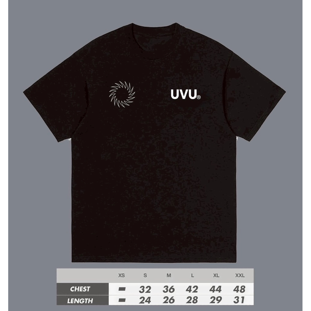 UVU running t shirt เสื้อยืด (black/white) cotton/ none-reflex(พร้อมส่ง)🚀