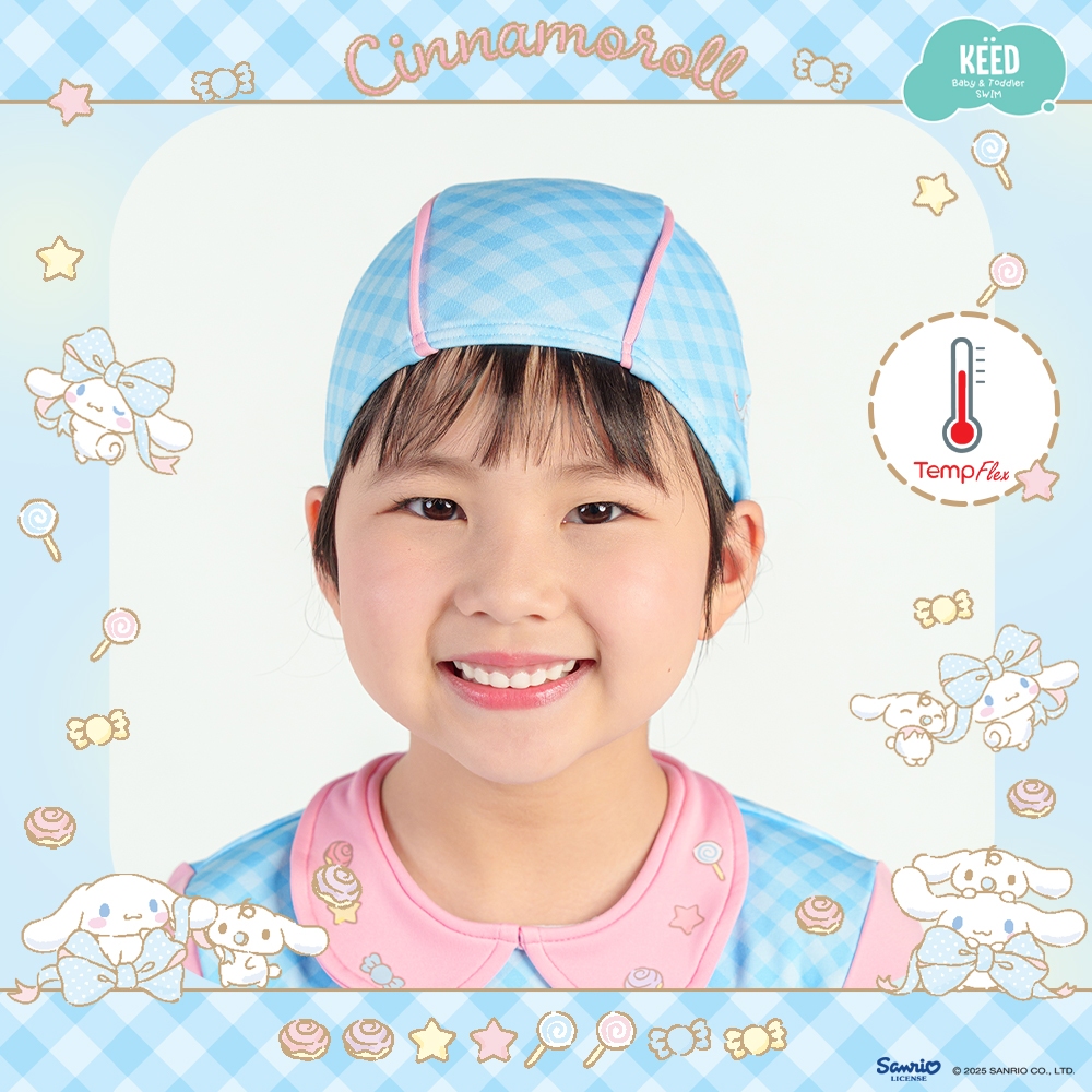 ✨NEW✨ KEED X Cinnamoroll Collection หมวกว่ายน้ำควบคุมอุณหภูมิ (TempFlex) *102CI*
