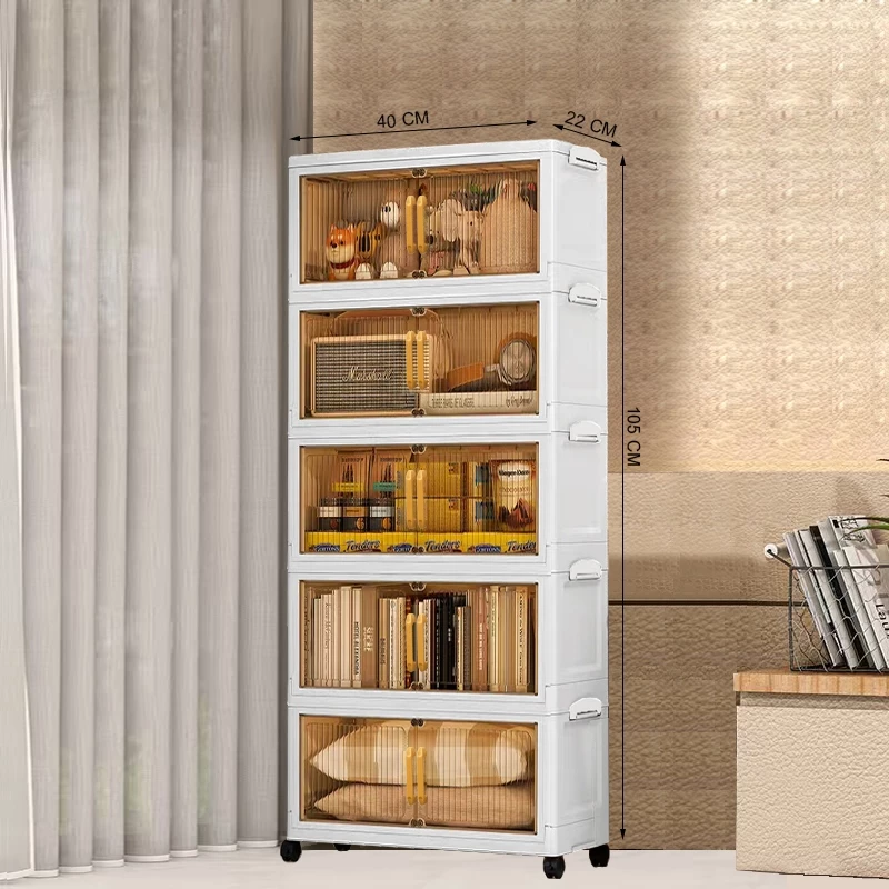 HEINOกว้าง40CM 5ชั้น ตู้อเนกประสงค์ ตู้เก็บของพับได้ ตู้วางของมีหลายชั้น สไตล์การออกแบบโมเดิร์นจัดเก็บบ้านให้เป็นระเบียบ thumbnail 10