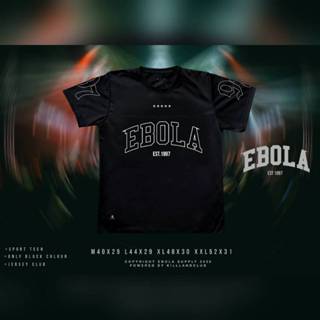 EBOLA รุ่น EST.1997 JERSEY เสื้อยืดแขนสั้น-คอกลม Black T Shi…