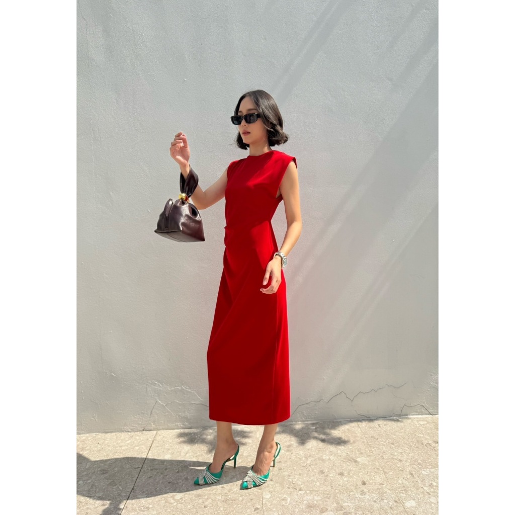 colourblockmatter - Cliché Dress เดรสผ้ายืดมีเทกซ์เจอร์