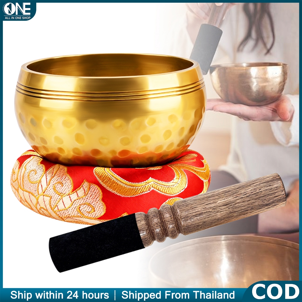 ชามร้องเพลง เนปาล แฮนด์เมด เสียงใส ลึก สำหรับโยคะ สมาธิ พักผ่อน จิตใจ (Singing Bowl Handmade Nepal Yoga Meditation)