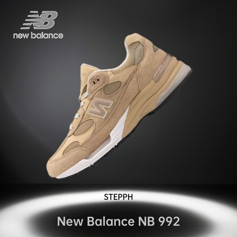 ของแท้ 100%-New Balance NB 992  M992TN khaki Low Sneakers