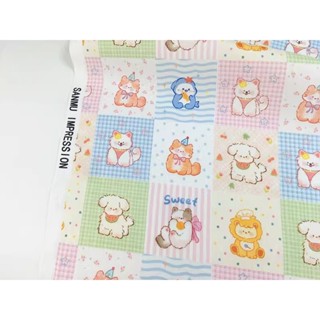 Preorder-ผ้าคอตตอนแท้100%_พิมพ์Digital หน้ากว้าง 110ซม.(44นิ…