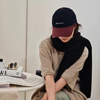 พร้อมส่ง หมวกแก๊ปสไตล์เกาหลี ผ้าลูกฟูก ying