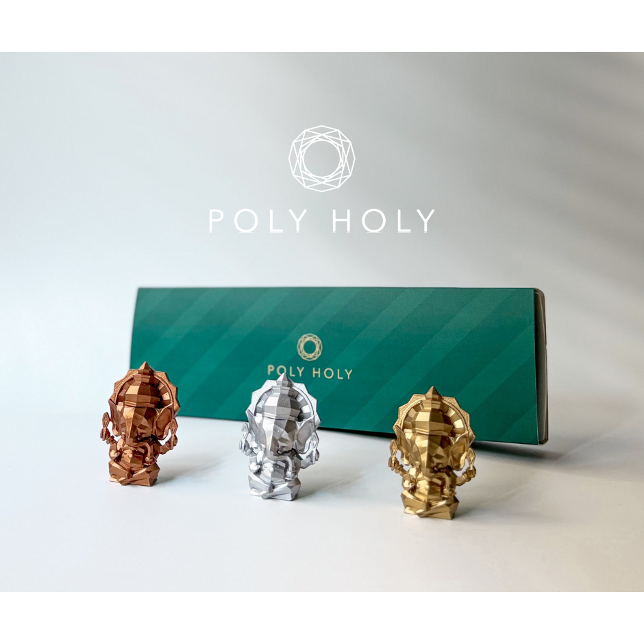POlYHOLY ชุดพระพิฆเนศ 3 องค์ ขนาด 2 นิ้ว ในกล่องเซ็ต มีให้เลือก 9 สี เหมาะกับมอบเป็นของขวัญให้ได้ในทุกวาระโอกาสสำคัญ