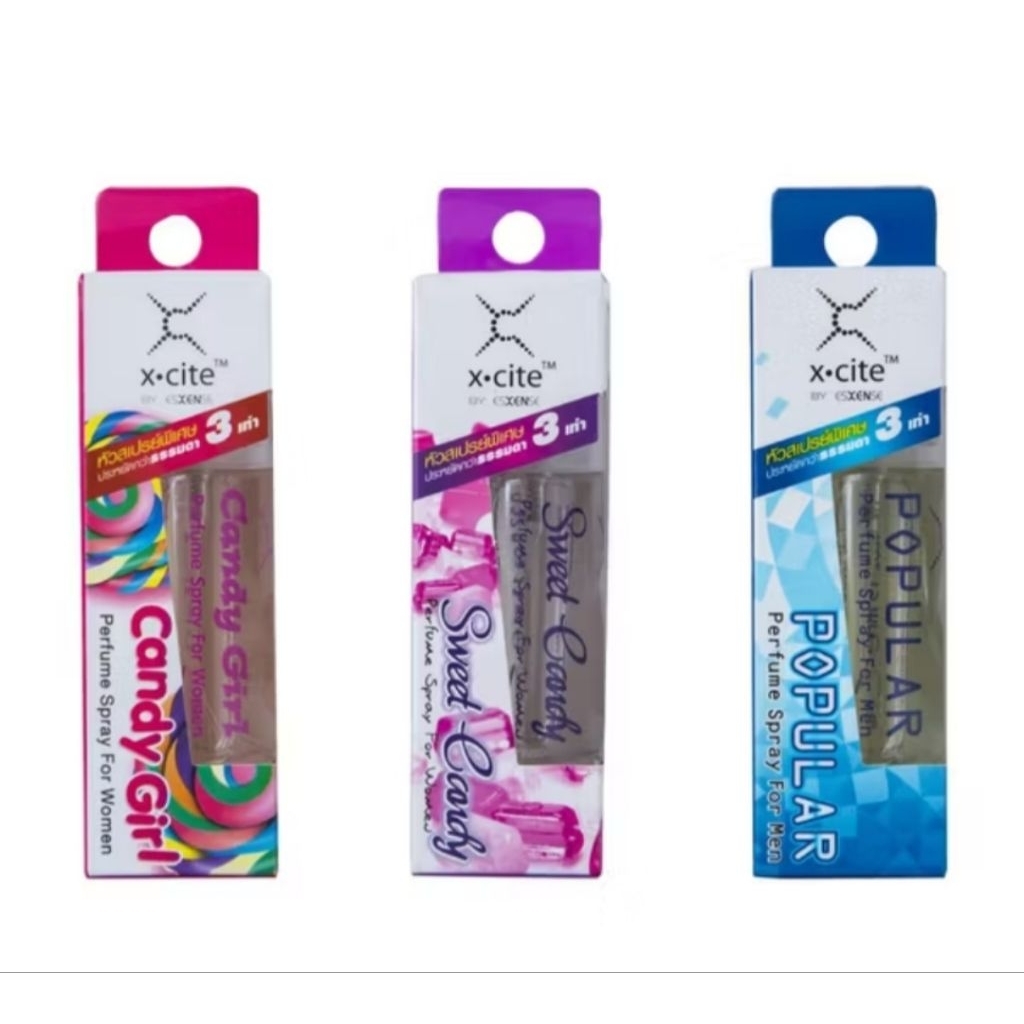 Esxense X-Cite candy girl sweet candy น้ำหอมเอสเซ้นส์ spray perfume ผู้หญิง กลิ่น แคนดี้เกริล์ 15ml