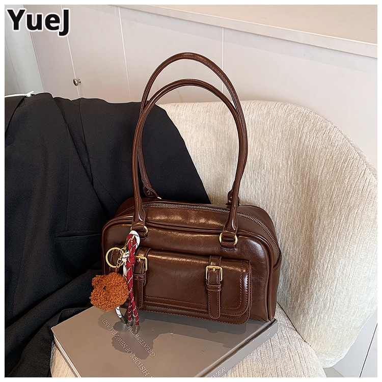 YueJ ของผู้หญิง กระเป๋าถือ ทันสมัยและอเนกประสงค์ ดีไซน์หรู หนังอย่างดี Fashion bags Size:28.5x8x16 cm - รูปที่ 6
