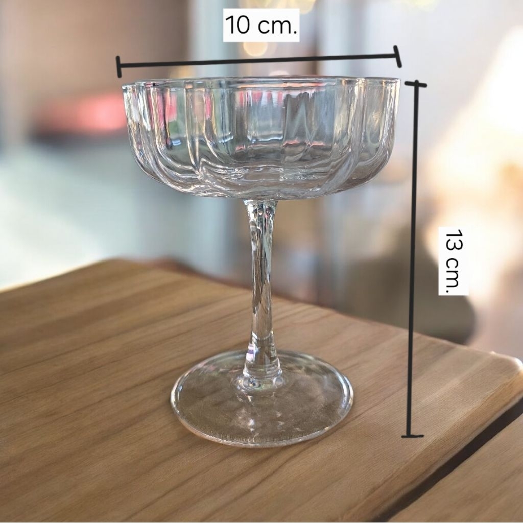 แก้วขาแกะสลัก แก้วไอศครีม - รูปที่ 5