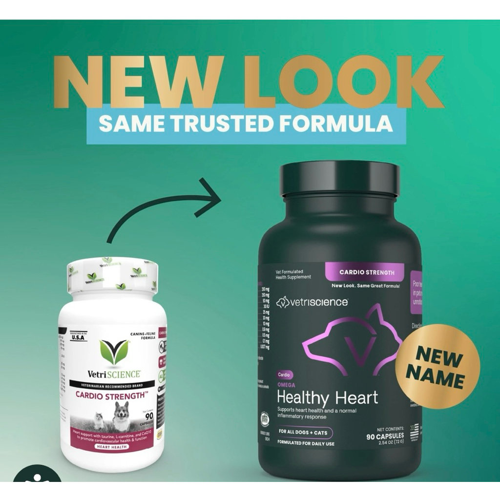 VetriSCIENCE Cardio Strength 90 Capsules บำรุงหัวใจสุนัขและแมว