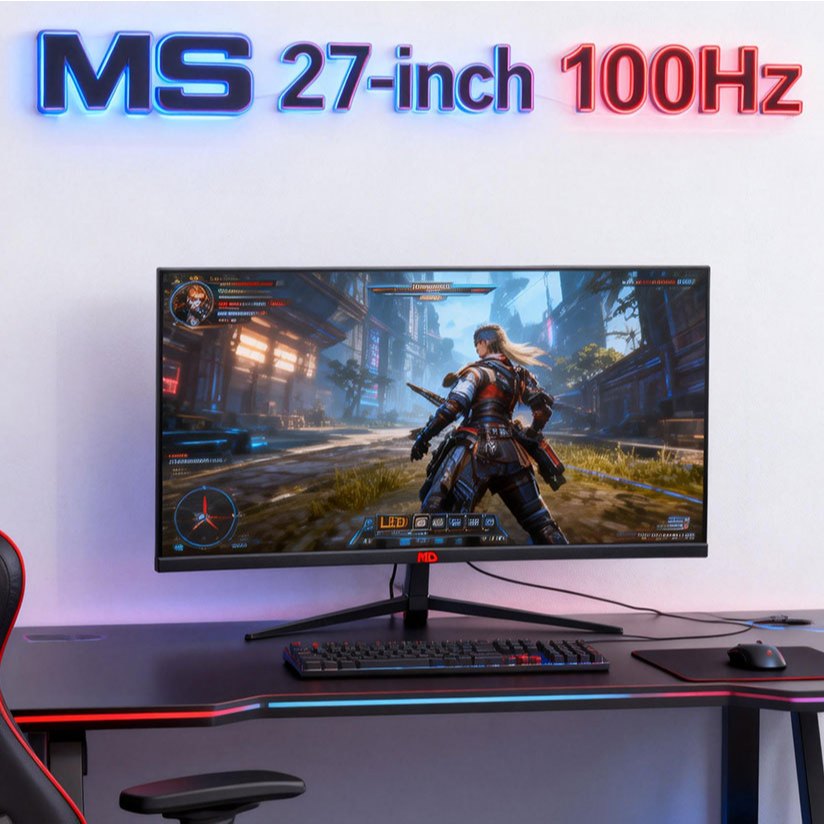 MINGSI C270 หน้าจอโค้งขนาด 27 นิ้ว 100HZหน้าจอสีดำ หน้าจอเกม e-sports หน้าจอ HDMI อินเทอร์เน็ตคาเฟ่