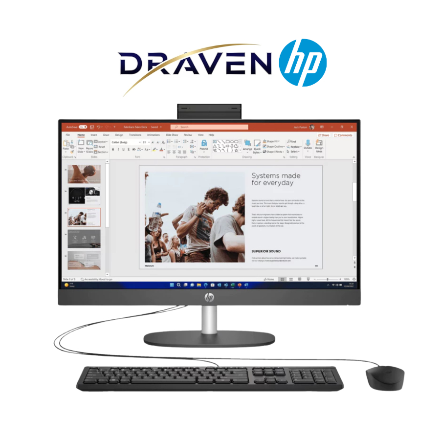 HP ProOne 245 G10 AiO (AW6R3PT#AKL) Ryzen 7 7730U RAM 16GB SSD 512GB 23.8” FHD Windows 11 รับประกัน 