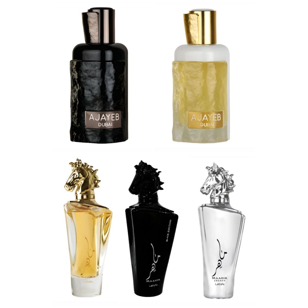 Lattafa Maahir Legacy, Black Edition, Ajayeb Dubai Portrait, Ajayeb Dubai 2ml 5ml 10ml