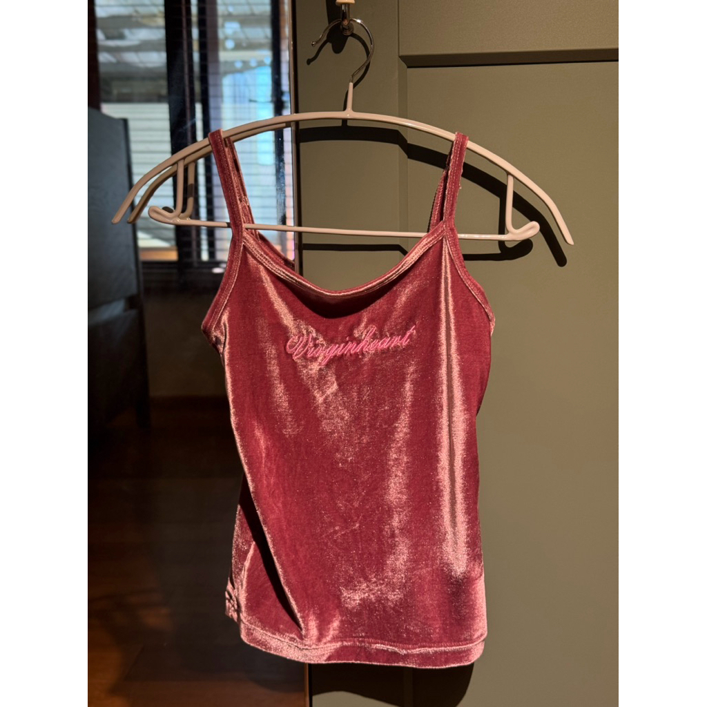 set สายเดี่ยว กระโปรง กำมะหยี่ vgh (s) ❀༉