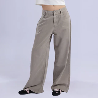 Chewa Airy Jeans - กางเกงยีนส์ผ้าพลิ้ว ทรงกระบอกใหญ่ - J61