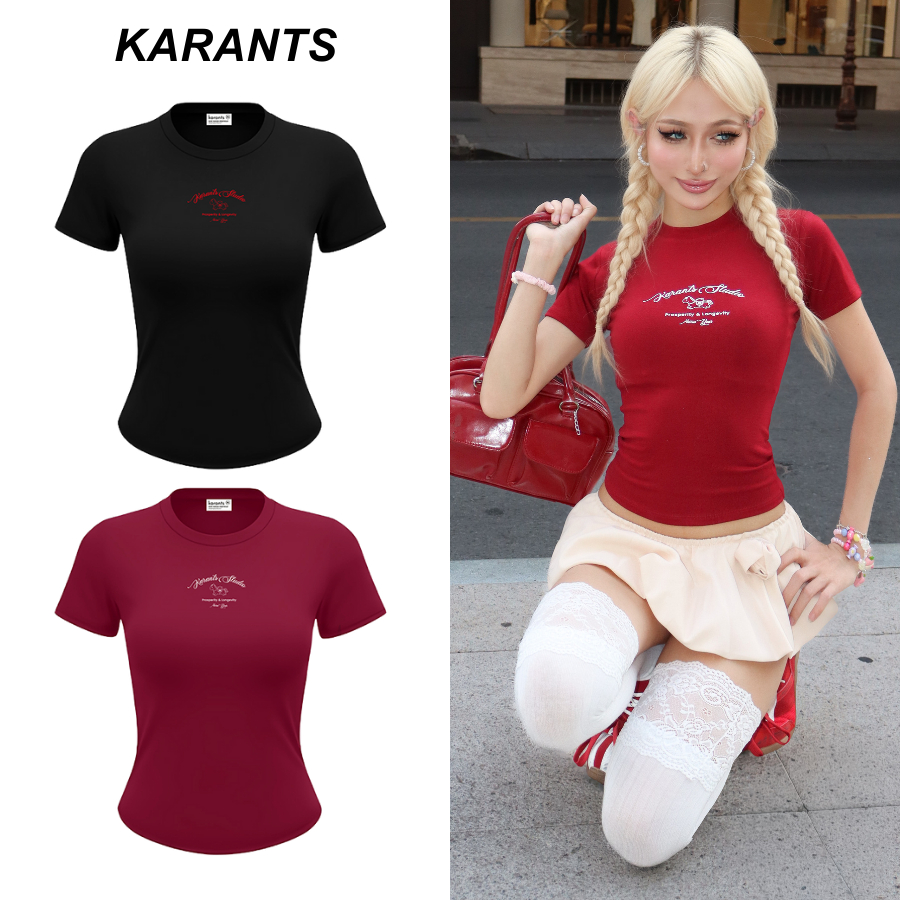 Karants เสื้อยืดผู้หญิงเข้ารูป Horse  – KR339 คอกลม แขนสั้น ลายพิมพ์คมชัด ผ้าคอตตอนเนื้อนุ่ม