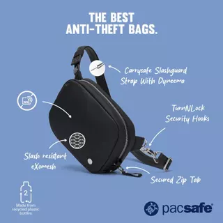 Pacsafe W Anti-Theft Micro Sling กระเป๋ากันขโมย กระเป๋าคาดอก สำหรับเดินทางและใช้งานทุกวัน