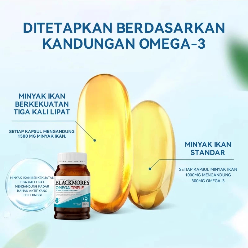 Blackmores Omega3 Triple 1500mg Fish Oil 150 Capsules โอเมก้า3 น้ำมันปลา จากออสเตรเลีย 【EXP:2027】 - รูปที่ 7