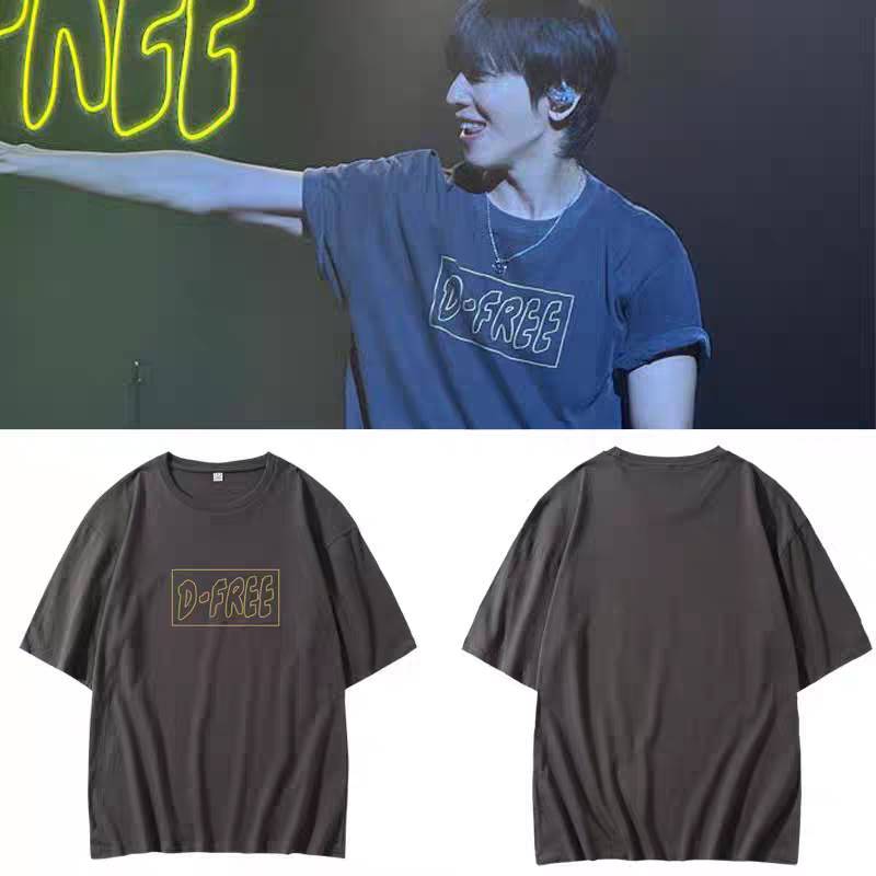 【Pre | อ่านรายละเอียดสินค้าก่อนสั่ง】D-FREE เสื้อยืดยืดแฟนเมด K-pop  unisex สไตล์เกาหลี Jung Young Hw
