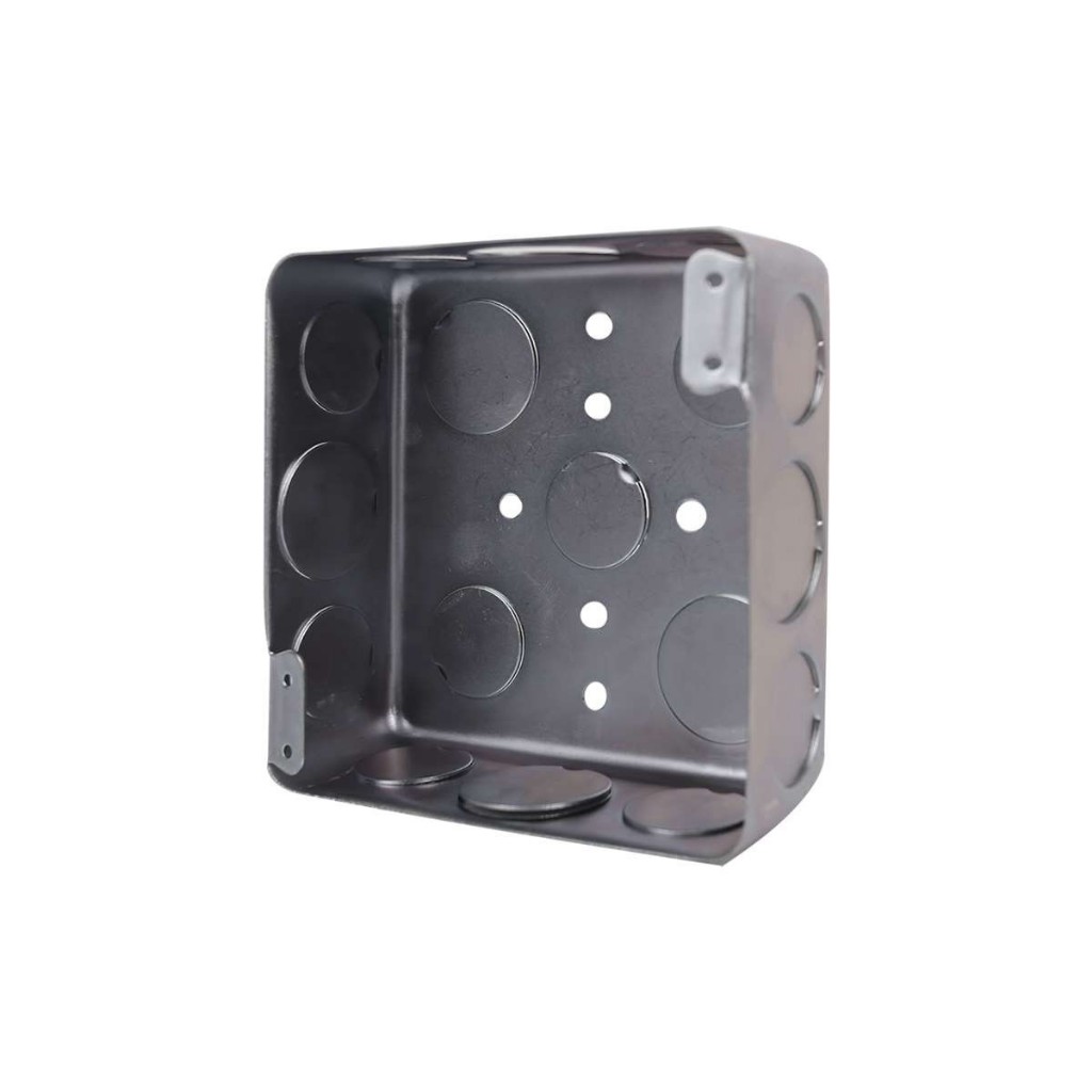 กล่องเหล็กฝัง ตื้น 4x4 นิ้ว (บ็อกซ์ฝังเหล็ก)