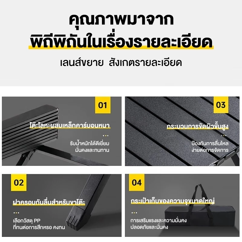 LEEGO โต๊ะแคมป์ปิ้งพับได้ โต๊ะสนาม โต๊ะปิคนิค thumbnail 10