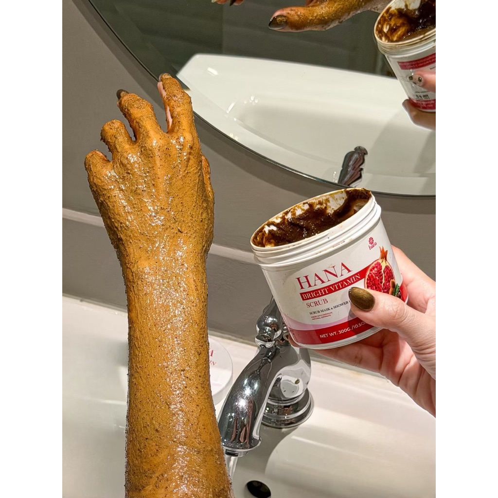 [ของแท้ ส่งไว] Chuueri Hana Bright Vitamin Scrub ฮานะสครับ สครับผิวขาว สครับขัดผิว สครับชูเอริ 300กร