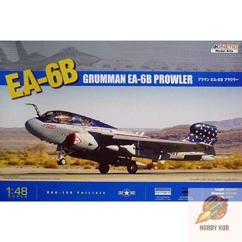KINETIC EA-6B Prowler No. K48022 พลาสติก โมเดลประกอบ เครื่องบิน สเกล 1/48