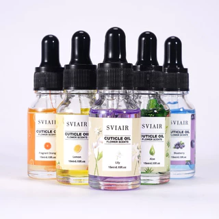 น้ำยาบำรุงเล็บ SVIAIR ขนาด 15ml มีดอกไม้จริงในขวดเพิ่มประสิทธิภาพของการบำรุง สินค้าพร้อมส่ง