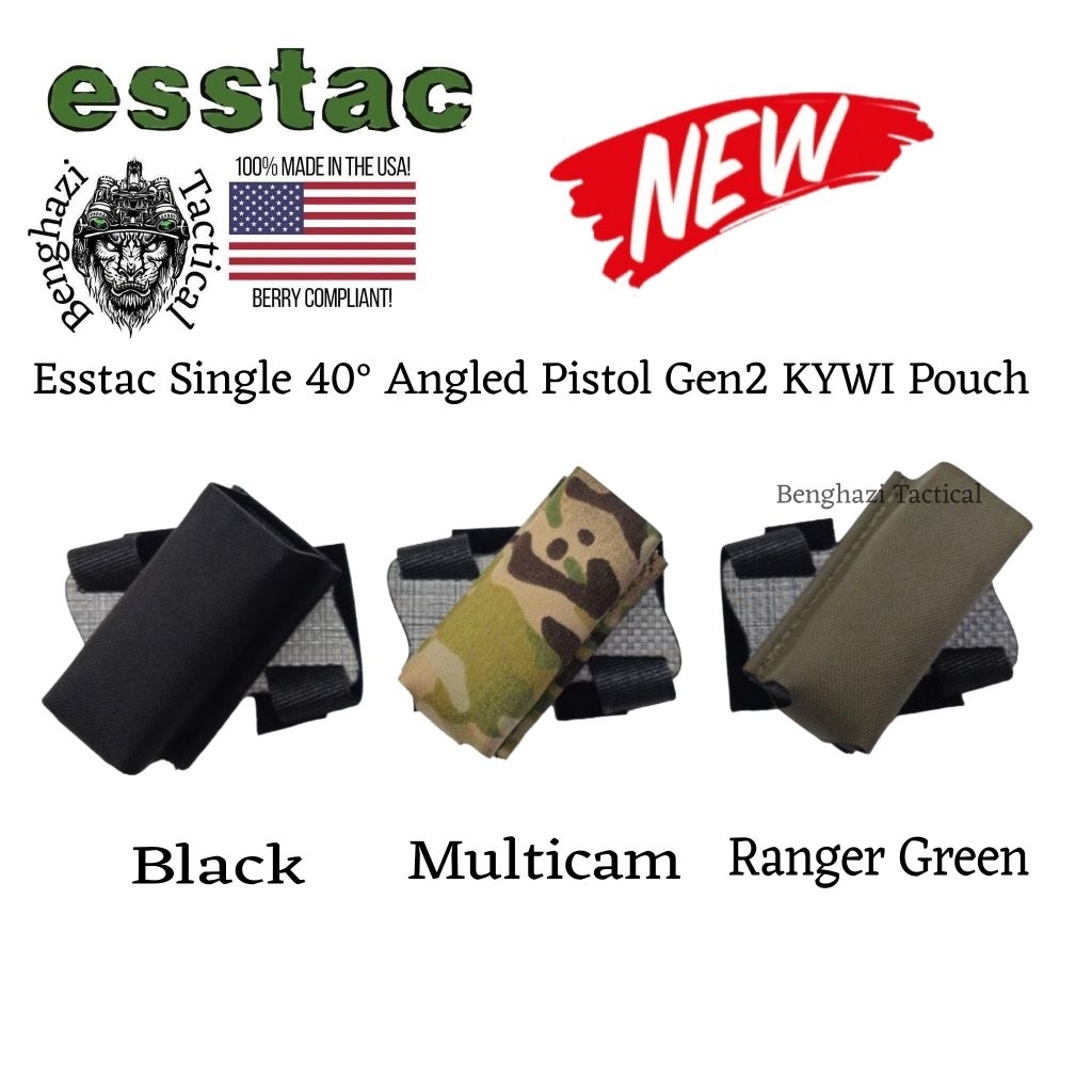 Esstac Single 40° Angled Pistol Gen2 KYWI Pouch