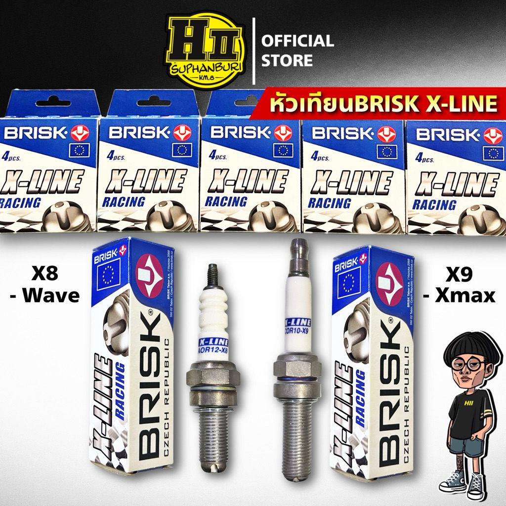 หัวเทียนBRISK X-LINE RACING Wave/Xmax