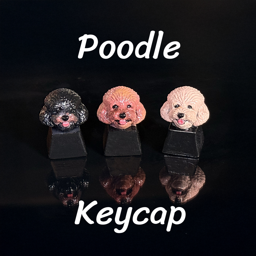 ส่งฟรี Artisan keycap Poodle