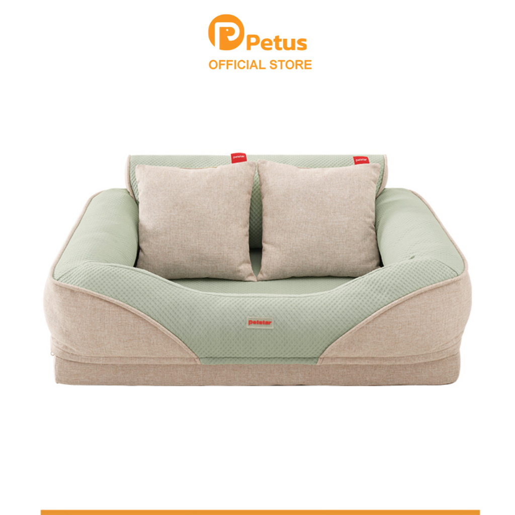 Petus โซฟาสัตว์เลี้ยง ที่นอนแมว ที่นอนสุนัข Pet bed ใยบุนุ่ม ยืดหยุ่น คืนรูปได้ดี ซักเครื่องได้ ใช้งานสะดวก