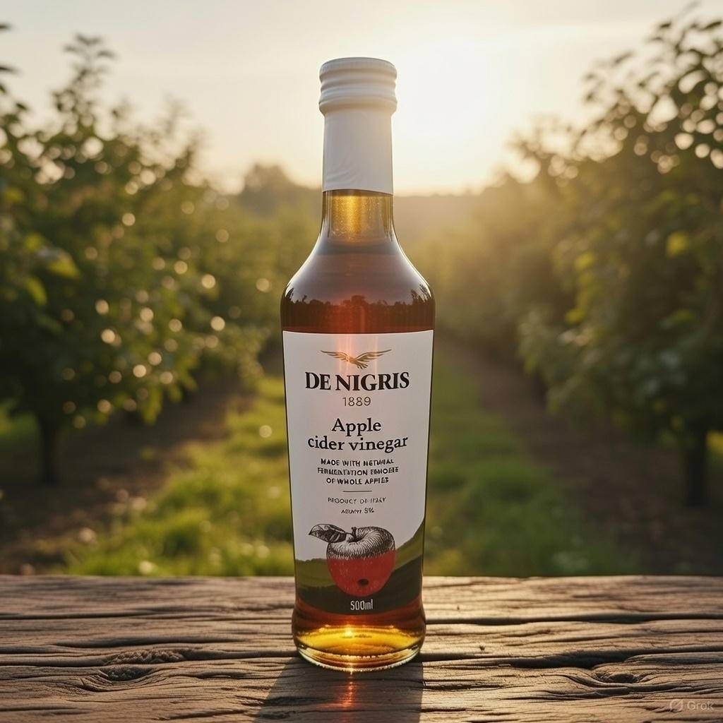 [Made​ in​ Italy]​ De Nigris Apple Cider Vinegar (ACV) น้ำส้มสายชูหมักจากแอปเปิลแท้ แบรนด์ดังจากอิตาลี​ 500ml