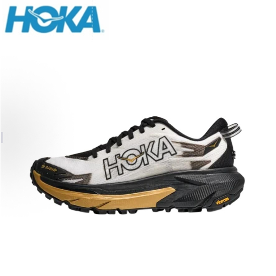 HOKA ONE ONE Mafate 5 Off road Running Shoes White and Black