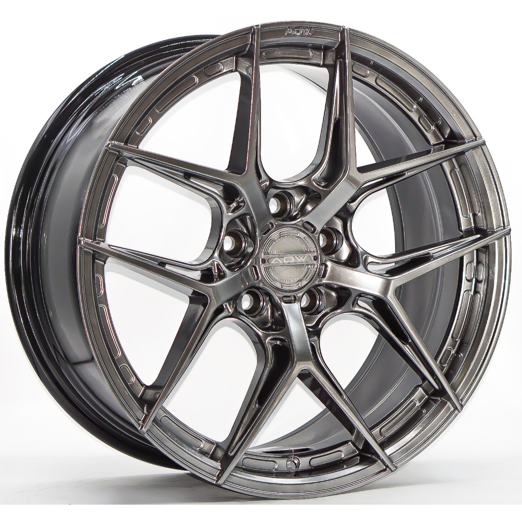 ล้อแม็ก #AOW20 #Flowforming สีไฮเปอร์แบล็ค(Hyperblack) กว้าง 8.5-18นิ้ว 5รู114.3/112 Offset35 CB73.1