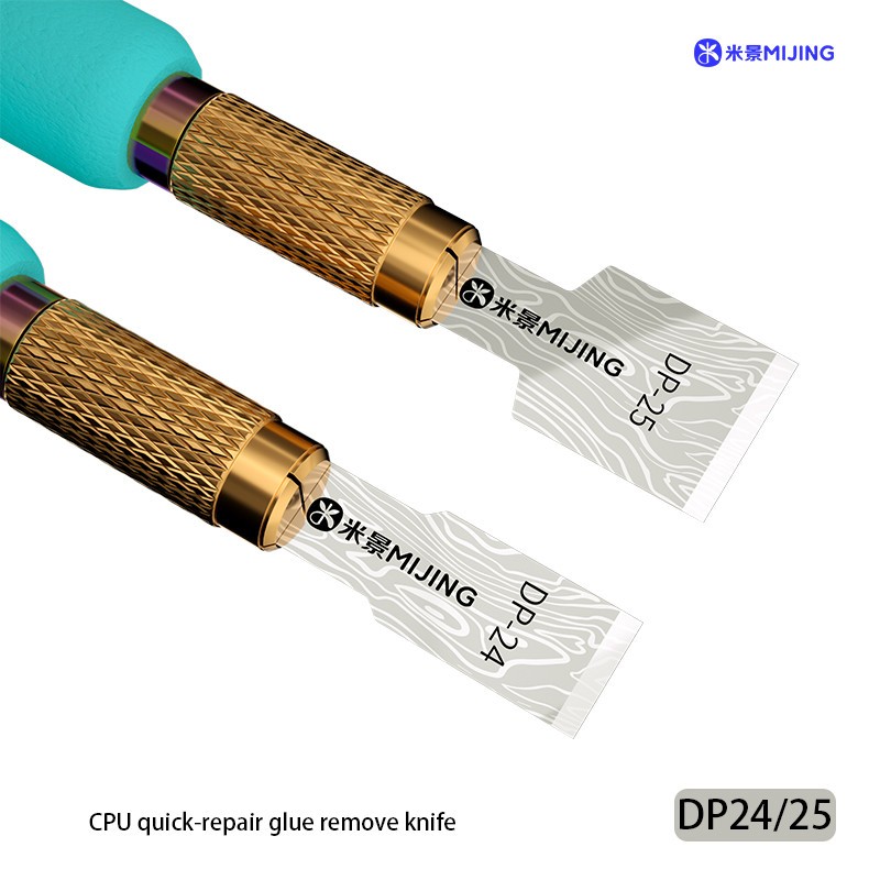 MIJING DP24 DP25 CPU Quick Repair โทรศัพท์มือถือ CPU ยางใบมีดกําจัดเหล็กคาร์บอนสูงนาโนเคลือบเครื่องมือรวม