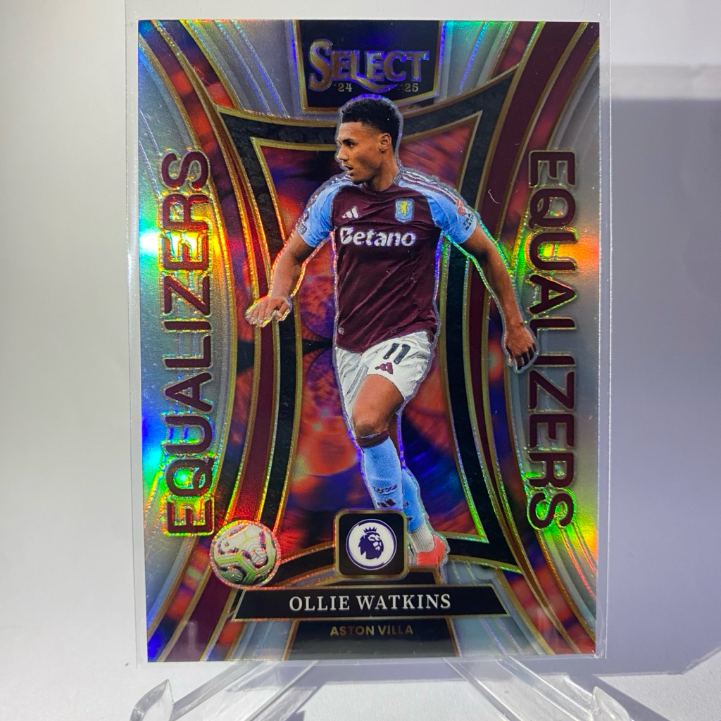การ์ดนักฟุตบอล OLLIE WATKINS, ASTON VILLA, (PRIZM), EQUALIZERS, PANINI SELECT 2025