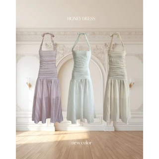Sister.rrr : HONEY DRESS เดรสลูกไม้แบบสั้น,ยาว