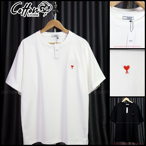 Big Size เสื้อยืด Ami-A1 งานปัก อก38"-56" XS-3XL พร้อมส่งจากไทย Cotton 100% ไม่ใช่ผ้ามัน  ผ้าหนาใส่สวย